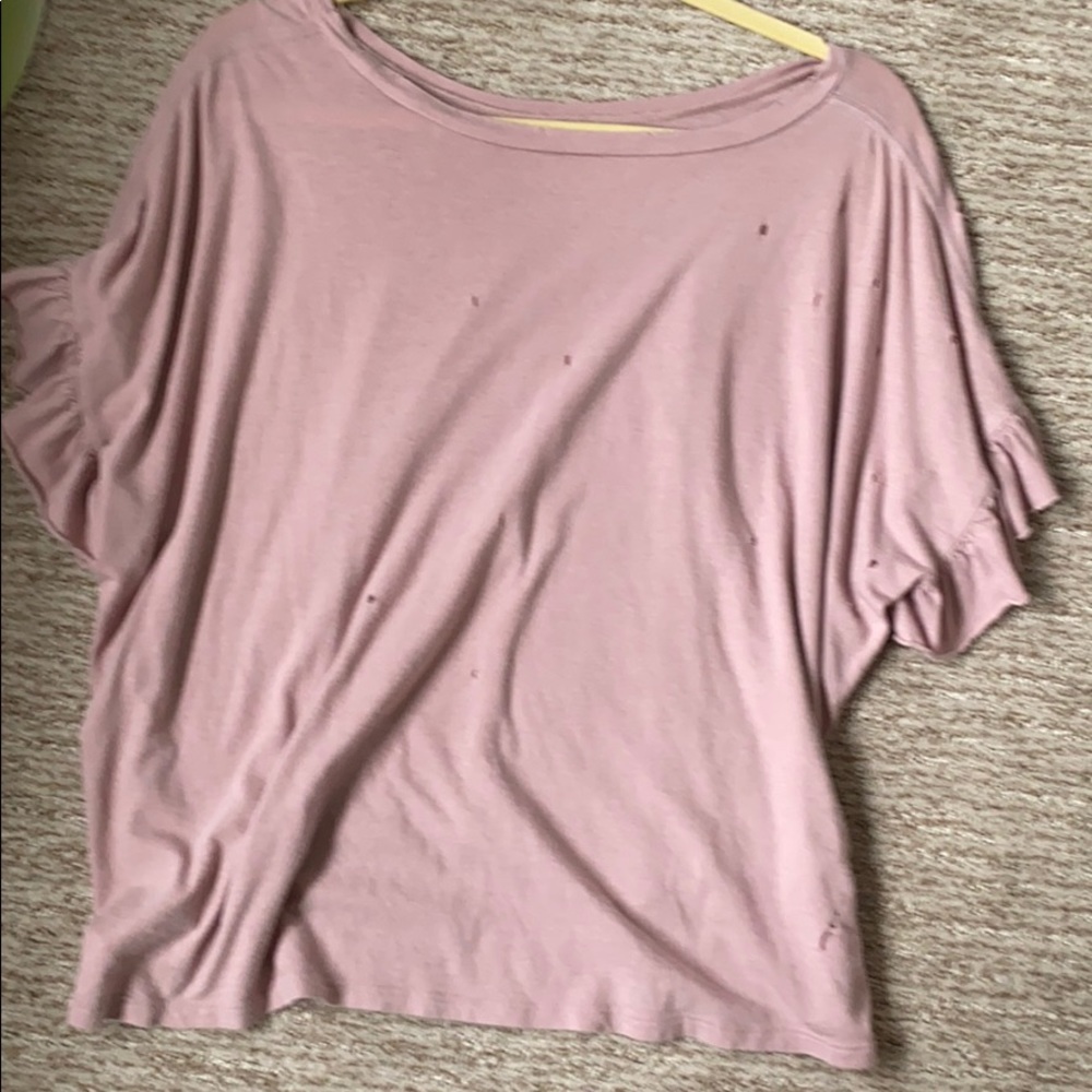 Distressed American Eagle Flowy Top - image 2
